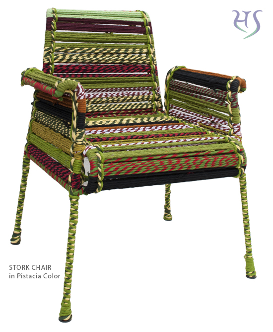 Stork chair - Pistacio Color - Sahil & Sarthak - Katran Collection